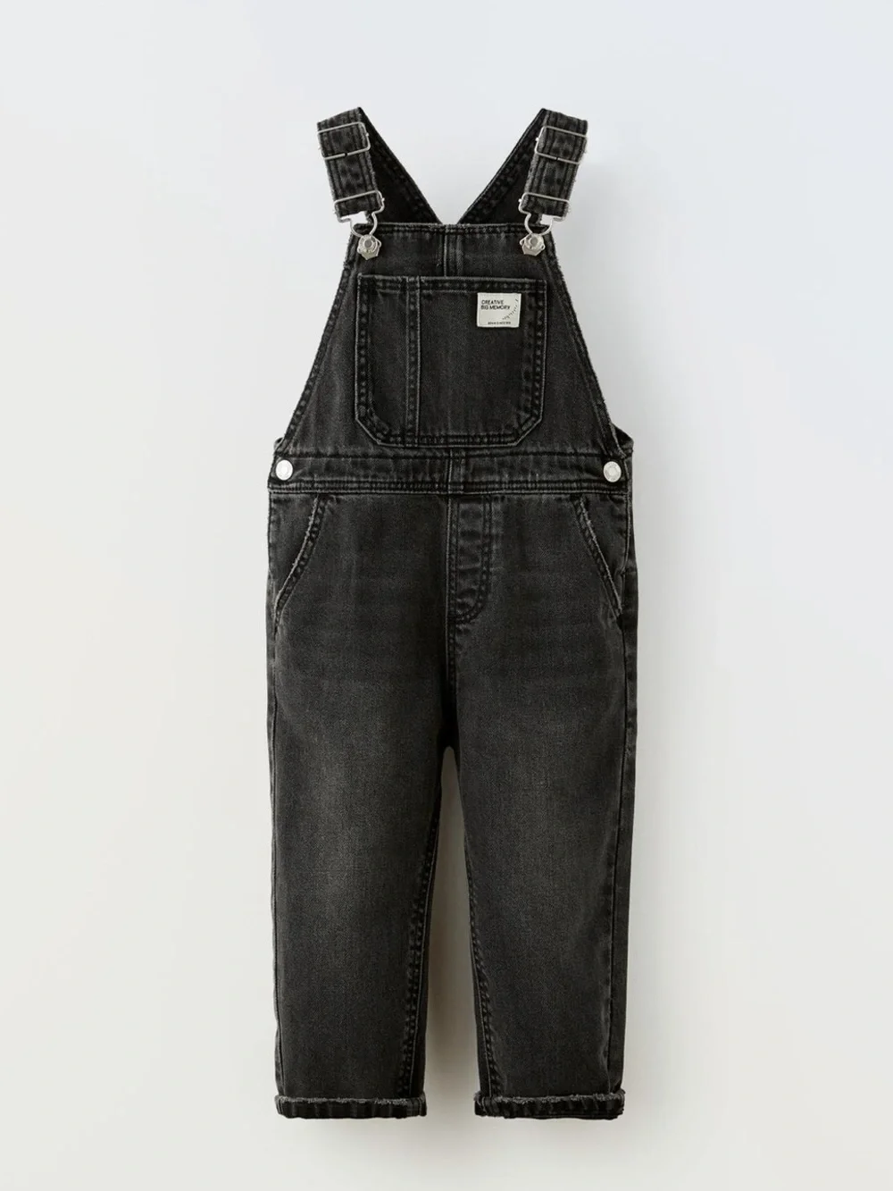 Zara - Black Kids Denim Overalls